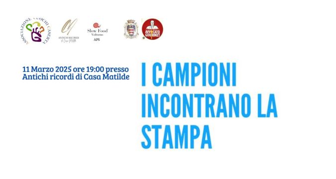 I Campioni della Cucina incontrano la Stampa: evento esclusivo a Casa Matilde